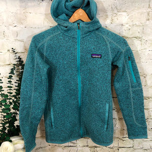 Patagonia Blue Synchilla Zip Hooded Fleece